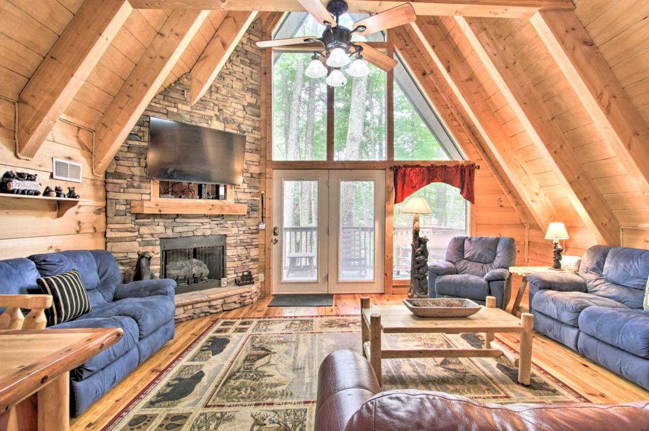 A-Frame Cabin With Hot Tub Less Than 1 Mi To Ober Gatlinburg别墅 外观 照片